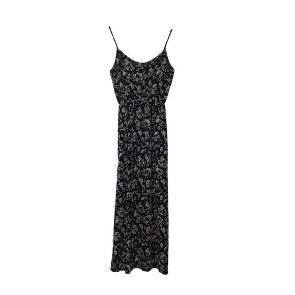 Women Forever 21 Black Floral Maxi Dress- Size S - Picture 1 of 7